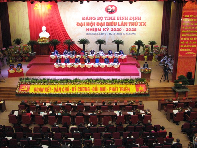 Khai mạc Đại hội đại biểu Đảng bộ tỉnh Bình Định lần thứ XX