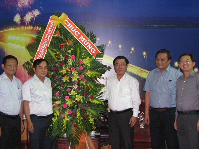 Lãnh đạo Tập đoàn EVN làm việc tại Bình Định
