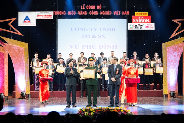 Lễ công bố “Thương hiệu Vàng công nghiệp Việt Nam” lần thứ nhất, năm 2014