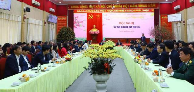Nhân dân huyện Thạch Thất đón Tết Nguyên đán Giáp Thìn 2024 vui tươi, lành mạnh, an toàn