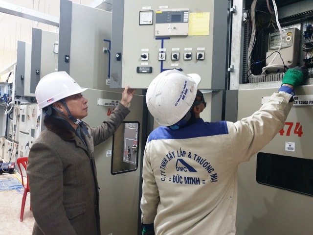 PC Quảng Ninh đóng điện thành công công trình nâng công suất MBA T1 TBA 110 kV Móng Cái từ 25 MVA - 110/22kV lên 63 MVA- 110/22kV 