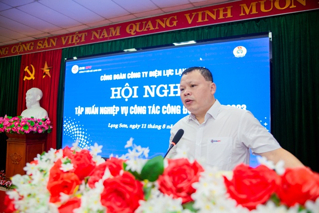 Công đoàn Công ty Điện lực Lạng Sơn tổ chức Hội nghị tập huấn nghiệp vụ công tác công đoàn năm 2023 