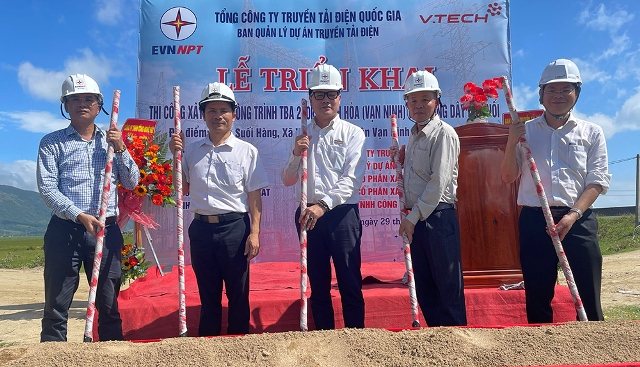 Triển khai thi công Dự án TBA 220 kV Ninh Hòa (Vạn Ninh) và đường dây đấu nối