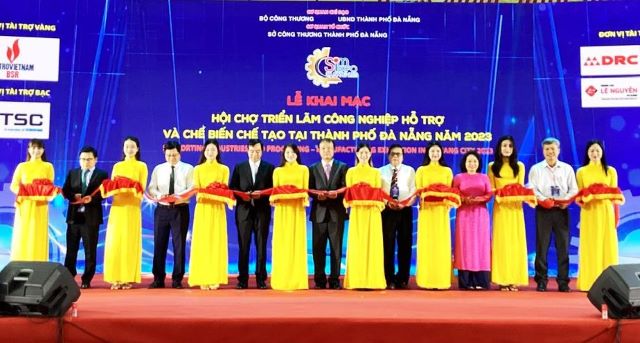 Khai mạc Hội chợ triển lãm công nghiệp hỗ trợ và chế biến chế tạo 2023 tại Đà Nẵng