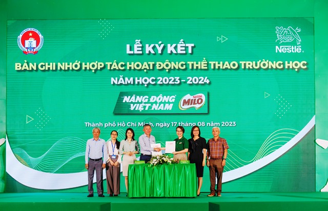 Nestlé Việt Nam và Sở Giáo dục và Đào tạo TP.HCM ký kết Thỏa thuận hợp tác cho năm học 2023 – 2024 