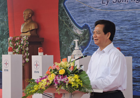 Khánh thành Dự án cấp điện từ hệ thống điện Quốc gia cho huyện đảo Lý Sơn bằng cáp ngầm