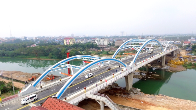 Cầu Bến Tượng - biểu tượng mới trong kiến trúc hiện đại của thành phố Thái Nguyên