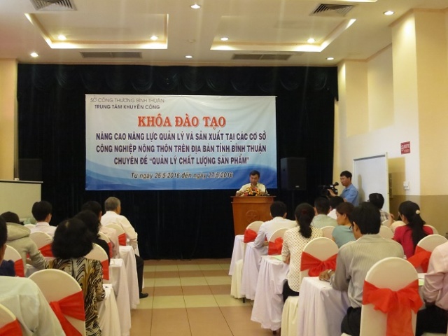 Bình Thuận: Nâng cao năng lực quản lý và sản xuất tại các cơ sở công nghiệp nông thôn