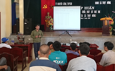 Khuyến công Thái Bình tổ chức lớp tập huấn máy cơ khí nông nghiệp