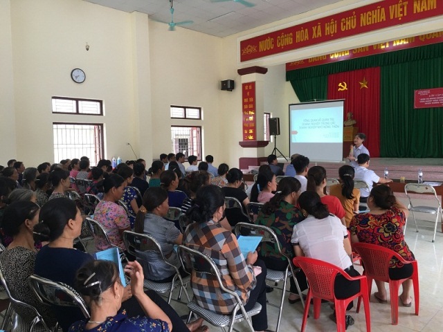 Khuyến công Hà Nội: Tập huấn quản trị doanh nghiệp tại làng nghề thêu ren Khoái Nội