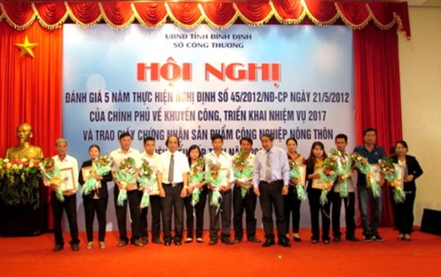 UBND Tỉnh Bình Định: Tổng kết 5 năm thực hiện công tác khuyến công