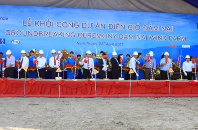Ninh Thuận: Khởi công dự án điện gió 80 triệu USD