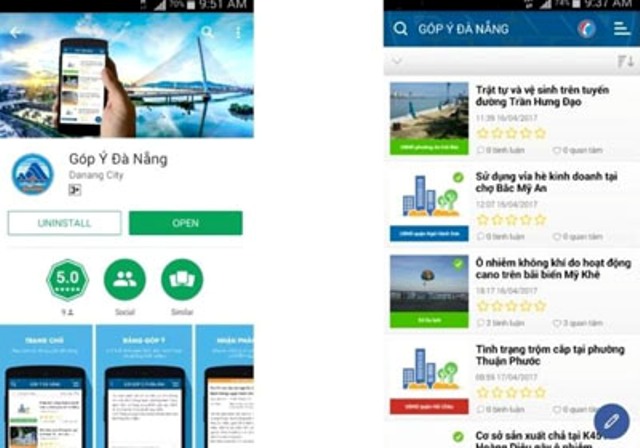 Đà Nẵng: Ra mắt các ứng dụng hỗ trợ qua điện thoại di động