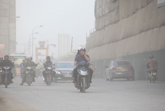 Hà Nội: Chất lượng không khí bị ảnh hưởng bởi nồng độ bụi cao
