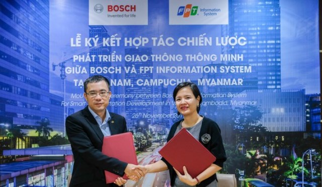 Bosch Việt Nam và FPT IS hợp tác phát triển giải pháp giao thông thông minh