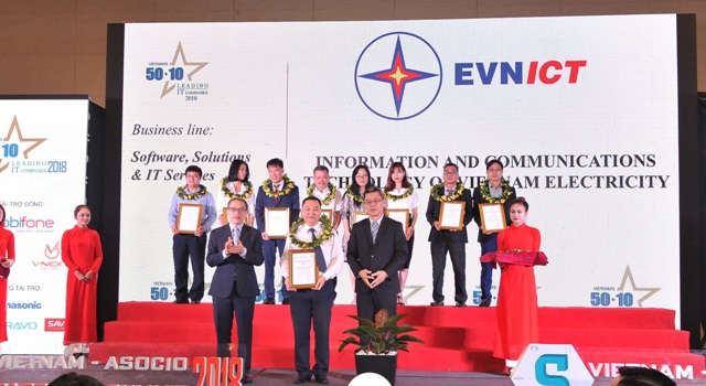 EVNICT đạt danh hiệu Doanh nghiệp CNTT hàng đầu Việt Nam 2018