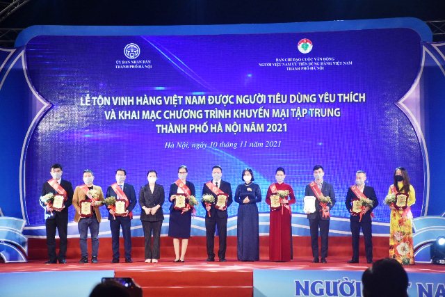 Sản phẩm May 10 được bình chọn Top 1  hàng Việt Nam được người tiêu dùng yêu thích năm 2021