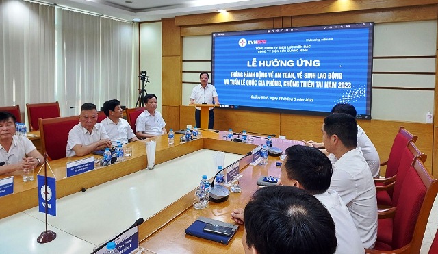 PC Quảng Ninh hưởng ứng Tháng hành động về ATVSLĐ và Tuần lễ Quốc gia phòng, chống thiên tai năm 2023