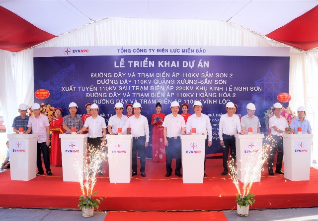 Tổng công ty Điện lực miền Bắc triển khai 05 dự án lưới điện 110 kV trên địa bàn tỉnh Thanh Hóa