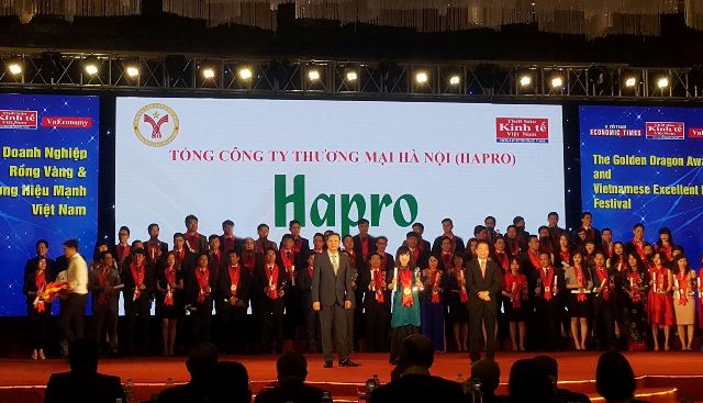 Hapro lần thứ 12 liên tiếp nhận giải thưởng Thương hiệu mạnh Việt Nam