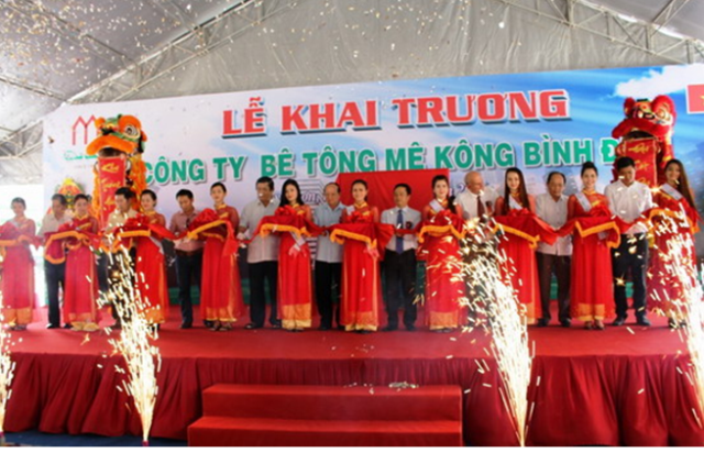 Công ty TNHH Bê tông Mê Kông Bình Định:  Khai trương Nhà máy Bê tông thương phẩm 120M3/giờ tại Bình Định