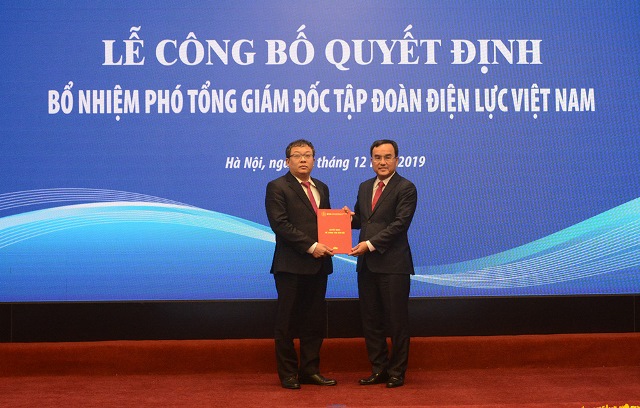 Bổ nhiệm ông Phạm Hồng Phương giữ chức vụ Phó Tổng giám đốc EVN từ ngày 1/1/2020