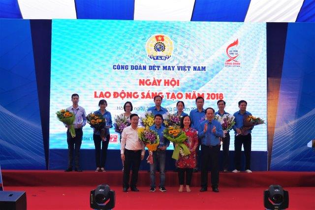 May 10 đoạt nhiều giải cao  tại Ngày hội lao động sáng tạo Công đoàn Dệt May Việt Nam