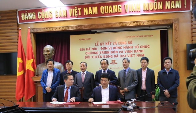Công bố HABECO – Đơn vị đồng hành tổ chức chương trình đón và  vinh danh Đội tuyển Bóng đá U23 Việt Nam
