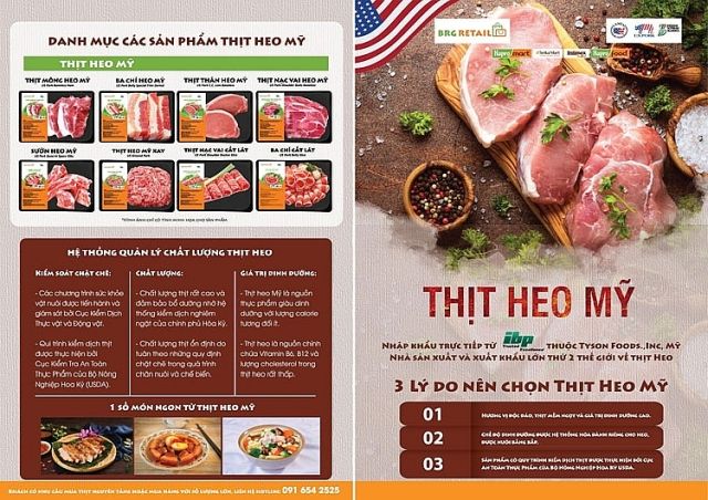 BRG Retail trực tiếp nhập khẩu và triển khai “Tuần lễ thịt heo Mỹ” tại hệ thống siêu thị BRGMart
