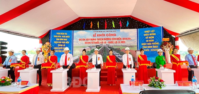 Ban Quản lý Dự án giao thông tỉnh Bình Định: Ra quân đầu năm 2023 với tuyến đường ĐT.639 ấn tượng