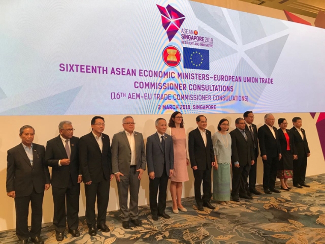 Tái khẳng định cam kết về quan hệ kinh tế giữa ASEAN và EU