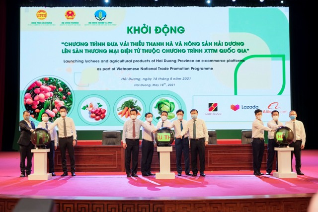 Hội nghị kết nối, xúc tiến tiêu thụ vải thiều Thanh Hà và nông sản tiêu biểu tỉnh Hải Dương năm 2021