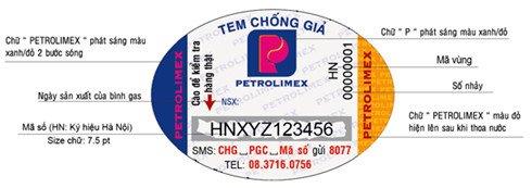 Gas Petrolimex được dán tem chống hàng giả trên toàn quốc