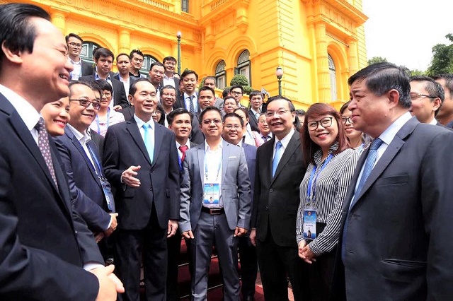 Chủ tịch nước gặp đoàn người Việt tài năng về khoa học và công nghệ