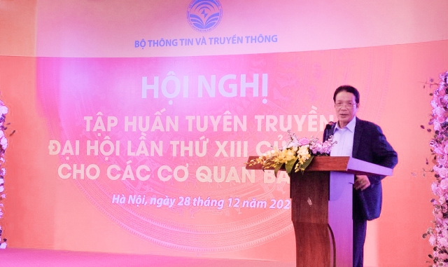 Hà Nội: Tập huấn công tác tuyên truyền Đại hội Đảng XIII cho cơ quan báo chí