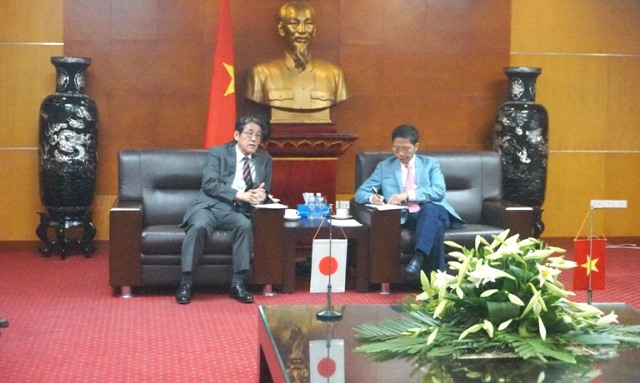 Bộ trưởng Trần Tuấn Anh tiếp và làm việc với Đại sứ Nhật Bản tại Việt Nam Kunio UMEDA