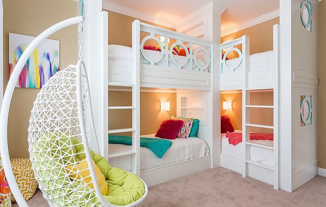 Mách bạn 5 cách thiết kế phòng ngủ chung cho các con khiến bé thích mê