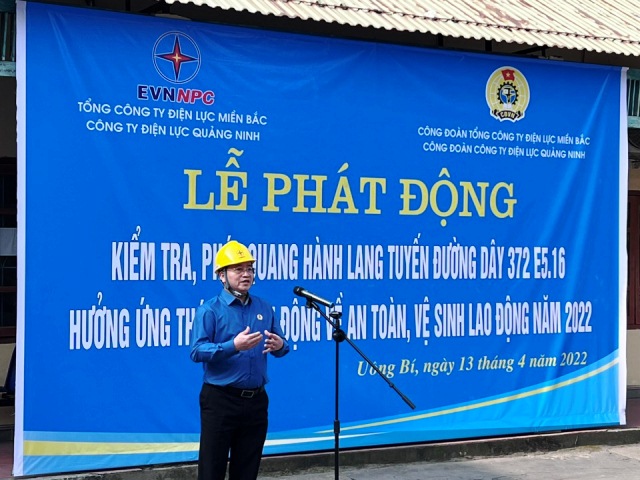 PC Quảng Ninh và khách hàng sử dụng điện cùng đồng hành ra quân phát quang hành lang tuyến