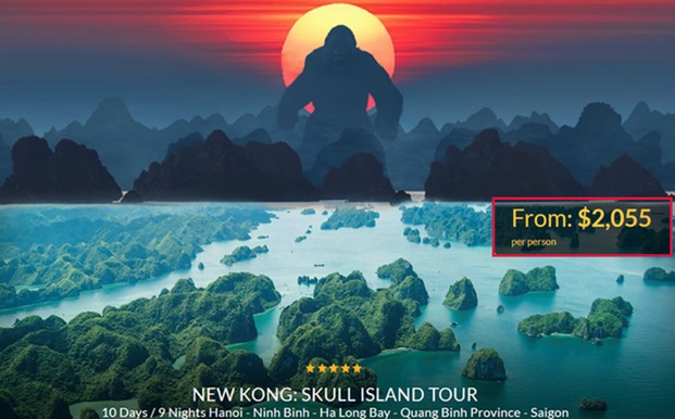 Hàng loạt tour du lịch đến Việt Nam nở rộ sau khi "Kong: Skull Island" phủ sóng