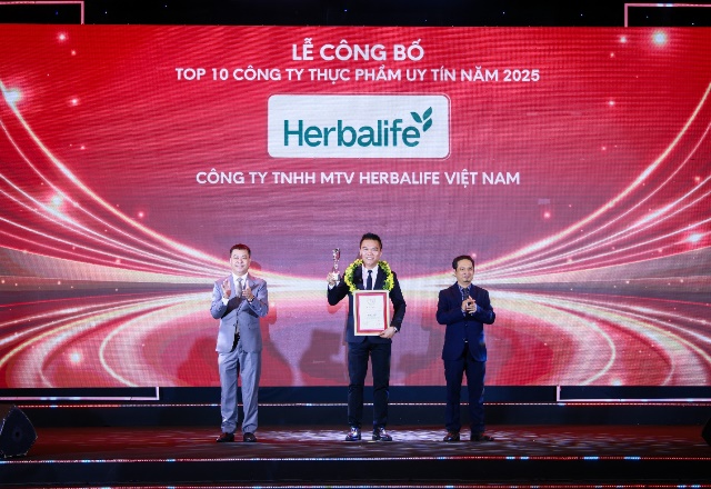 Herbalife Việt Nam được vinh danh Top 10 công ty thực phẩm uy tín lần thứ năm liên tiếp 