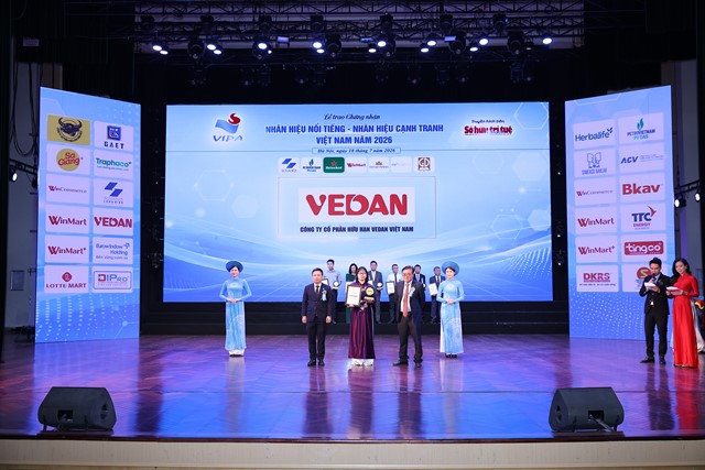 Vedan Việt Nam lần thứ 11 liên tiếp đạt “Nhãn hiệu nổi tiếng Việt Nam”