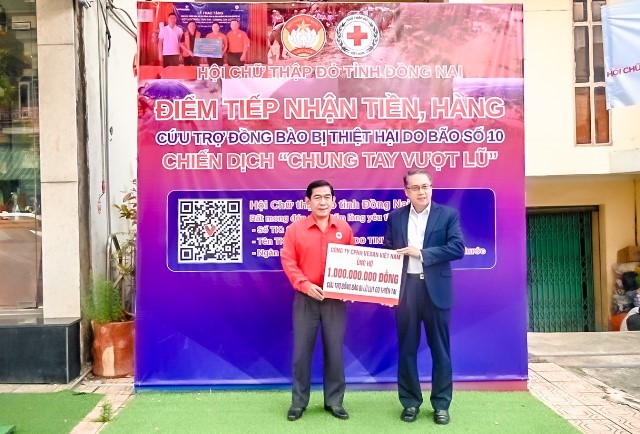 Vedan Việt Nam chung tay cùng cả nước hỗ trợ người dân khắc phục hậu quả do bão lũ gây ra