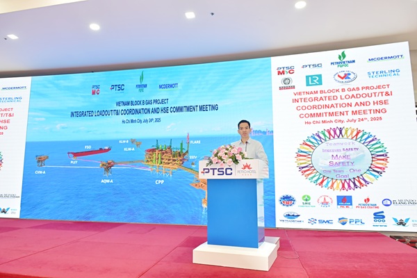 PTSC hội thảo Phối hợp tổng thể công tác Hạ thủy, vận chuyển và lắp đặt (T&I) chuỗi dự án khí Lô B