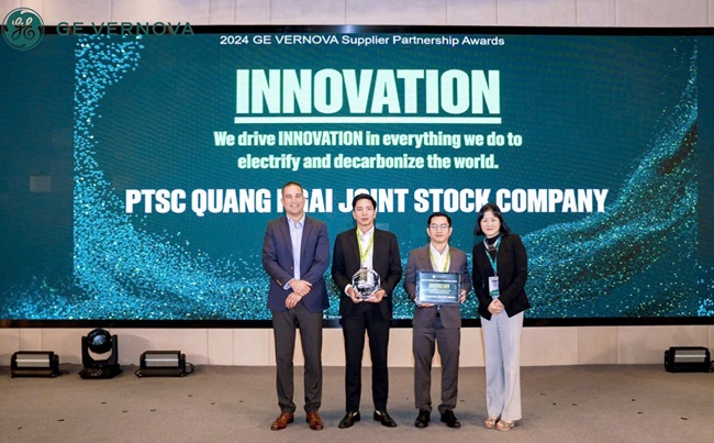 PTSC Quảng Ngãi được GE Vernova vinh danh Giải thưởng Innovation tại sự kiện “2025 Apac Supplier Partnership Summit”