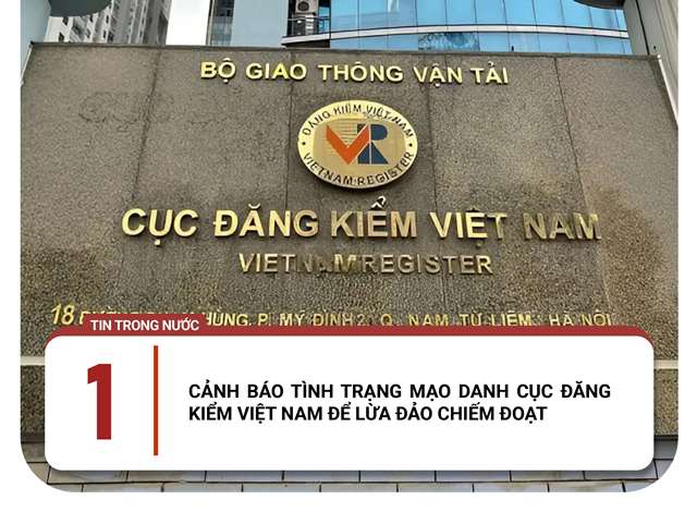 Cảnh báo tình trạng mạo danh Cục Đăng kiểm Việt Nam để lừa đảo chiếm đoạt tài sản