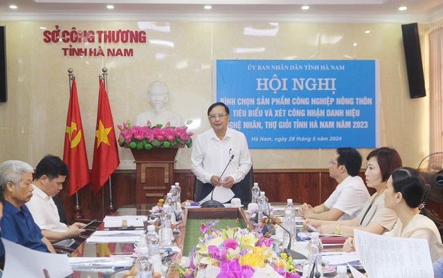 Hà Nam: Tổ chức Hội nghị bình chọn sản phẩm công nghiệp nông thôn tiêu biểu