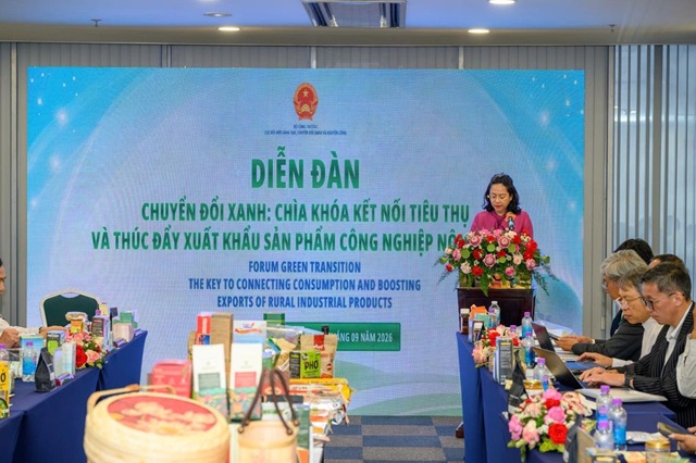 Chuyển đổi xanh: Giải pháp tiêu thụ và thúc đẩy xuất khẩu sản phẩm công nghiệp nông thôn