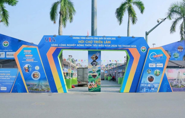 Thanh Hóa sẵn sàng cho Hội chợ triển lãm hàng công nghiệp nông thôn tiêu biểu năm 2026