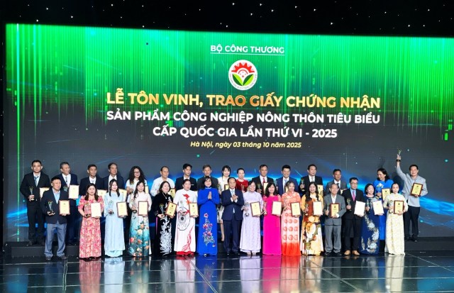 Bộ Công Thương tôn vinh 108 sản phẩm công nghiệp nông thôn tiêu biểu cấp quốc gia 2025