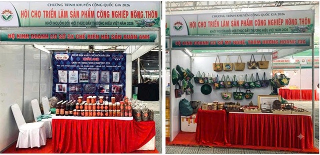 Thành phố Huế trưng bày, giới thiệu nhiều sản phẩm đặc trưng tại Hội chợ Triển lãm hàng công nghiệp nông thôn năm 2026 Đà Nẵng
